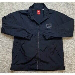 Nike‎ Air Varsity Men's Packable Full Zip Jacket #886056-010 Size M Black Color